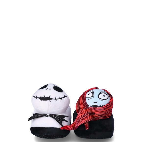 Disney Nightmare Before Christmas Slippers - Black, White, Red - Picture 1 of 4